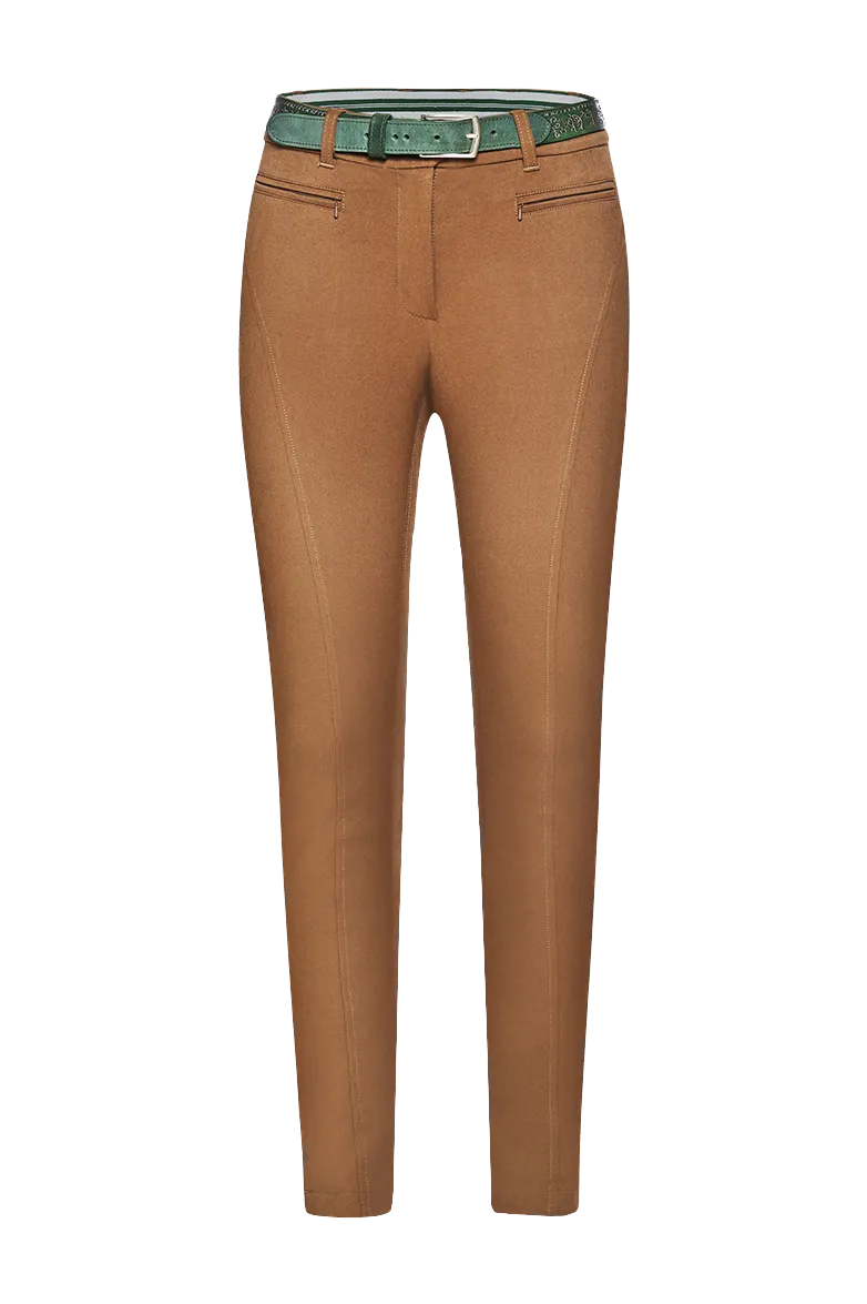 g-ssl-stiefelhose-damen-hose-baumwolle-braun-schmal image 1