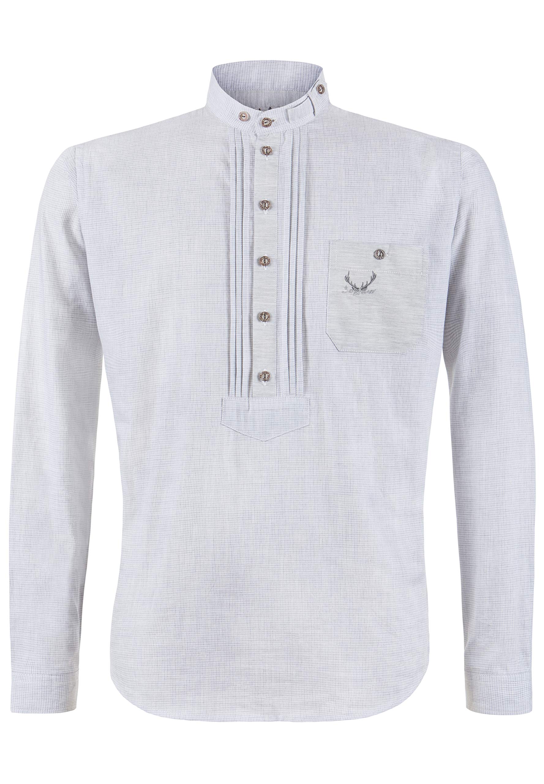 stockerpoint-trachtenhemd-flori-modern-fit-herren-grau image 1