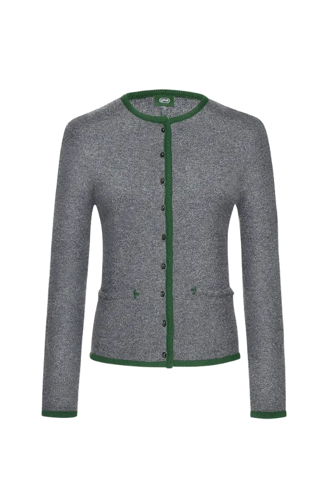 g-ssl-sehnsucht-damen-strickjacke-schurwolle-grau-schwarz image 1