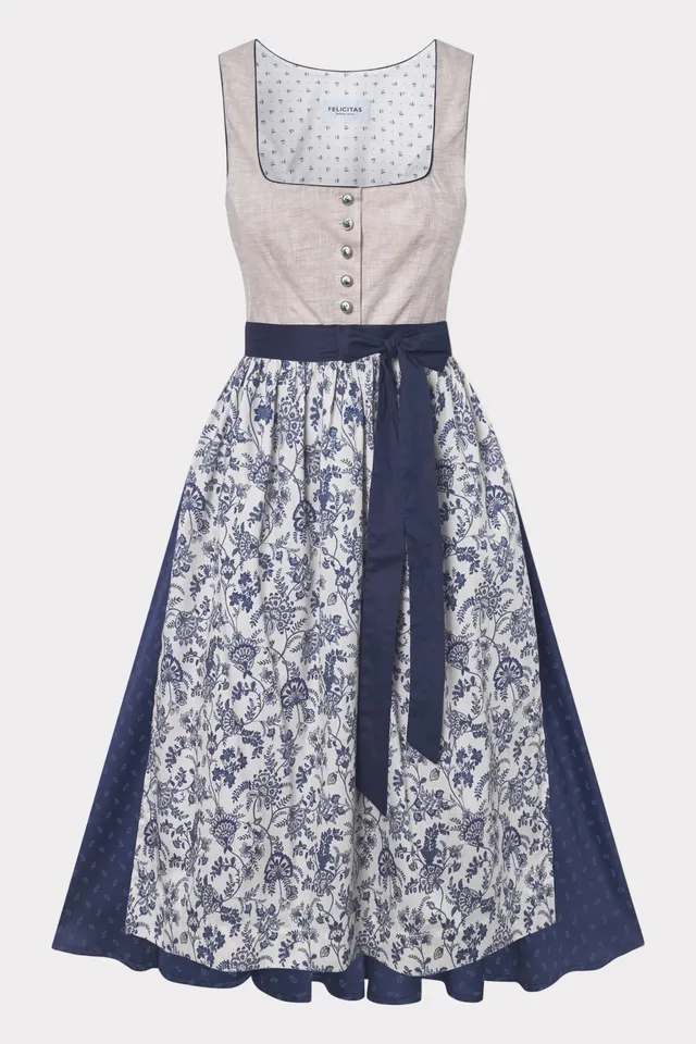 felicitas-damen-dirndl-desiree-leinen-mieder-midi image 1
