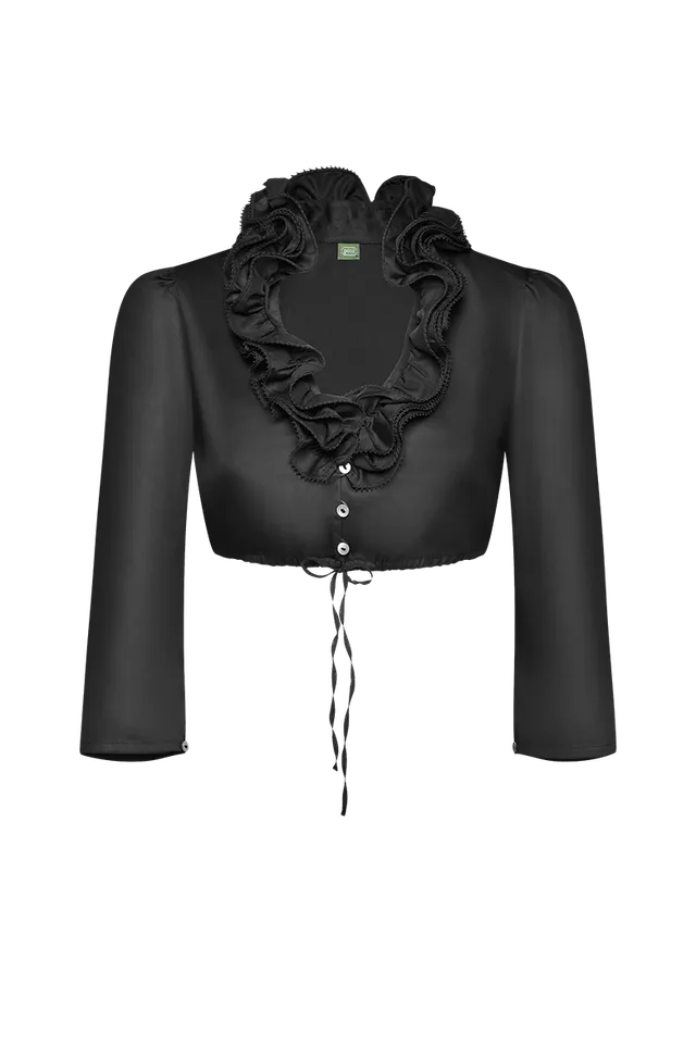 g-ssl-s-r-scherl-dirndlbluse-damen-grau-schwarz-baumwollsatin image 1