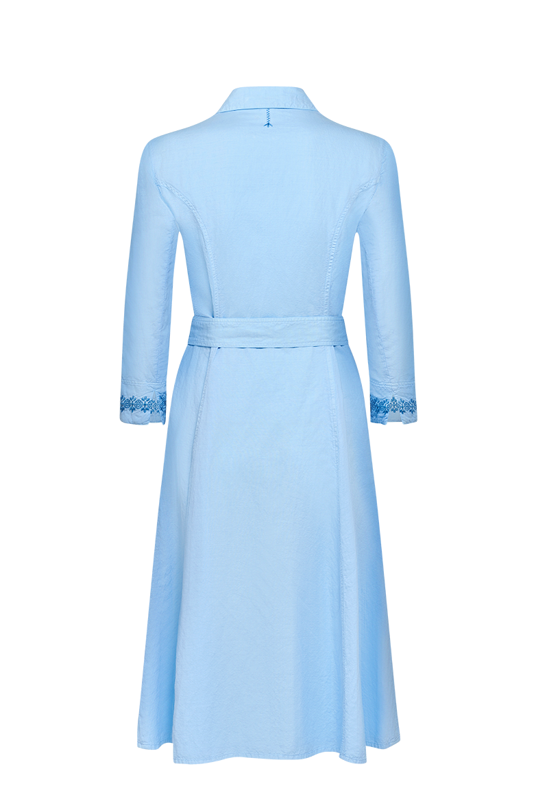 g-ssl-hemdblusenkleid-mit-modelstickerei-damen-kleid-blau image 2