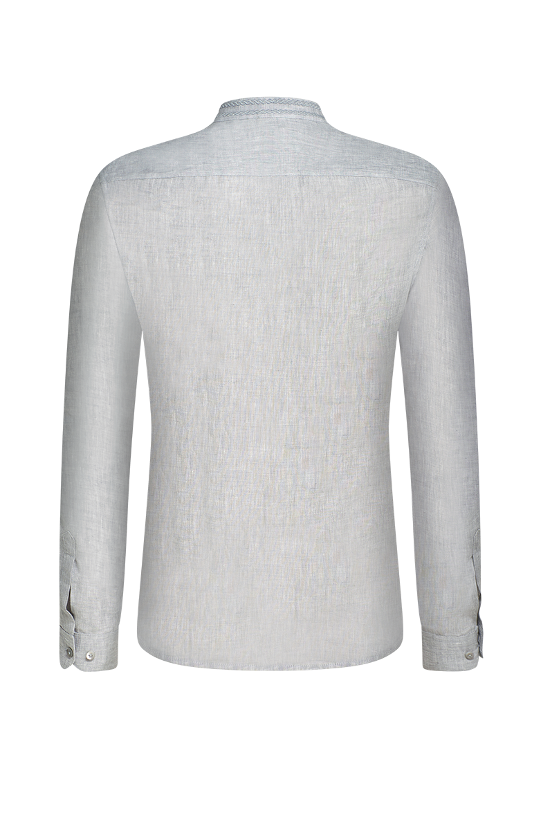 g-ssl-pfoad-aus-normandie-leinen-mit-stickerei-herren-trachtenhemd-grau-schwarz image 2