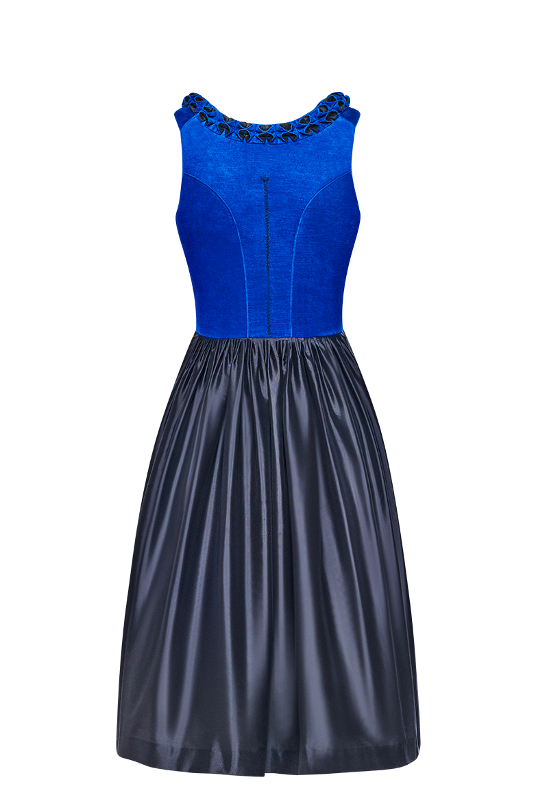 g-ssl-dirndl-leuchtender-blaudruck-samt-70-cm image 2