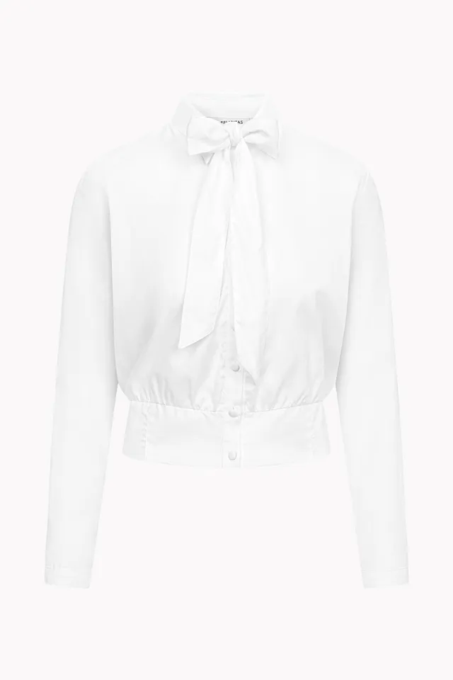 felicitas-bala-damen-bluse-hemdkragen-schleife-bio-baumwolle-lyocell image 1