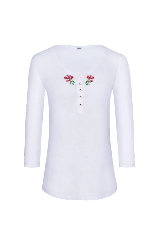 g-ssl-almrausch-damen-shirt-leinen-wei-3-4-arm image 1