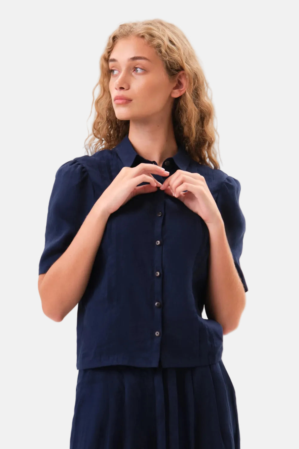 felicitas-damen-bluse-bettine-leinen-viskose-kurz-k-rpernah image 2