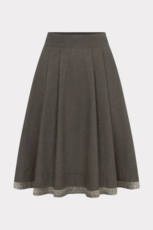 felicitas-damen-rock-rina-oliv-faltenrock-eingriffstaschen image 1