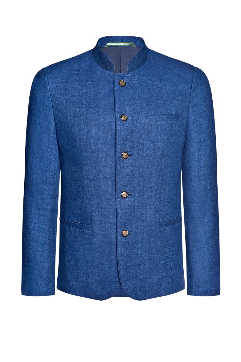 g-ssl-leinenjacke-mit-stehkragen-fischgrat-herren image 1