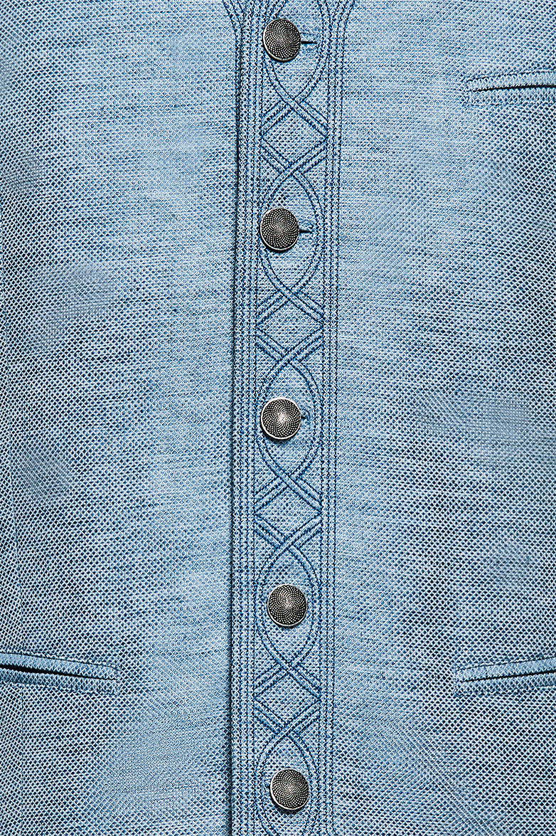 g-ssl-herren-gilet-aus-leinen-baumwolle-blau-mit-stehkragen image 4