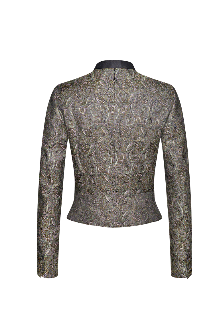 g-ssl-dirndljacke-paisleyjacquard-jacke-grau-schwarz-seide image 2