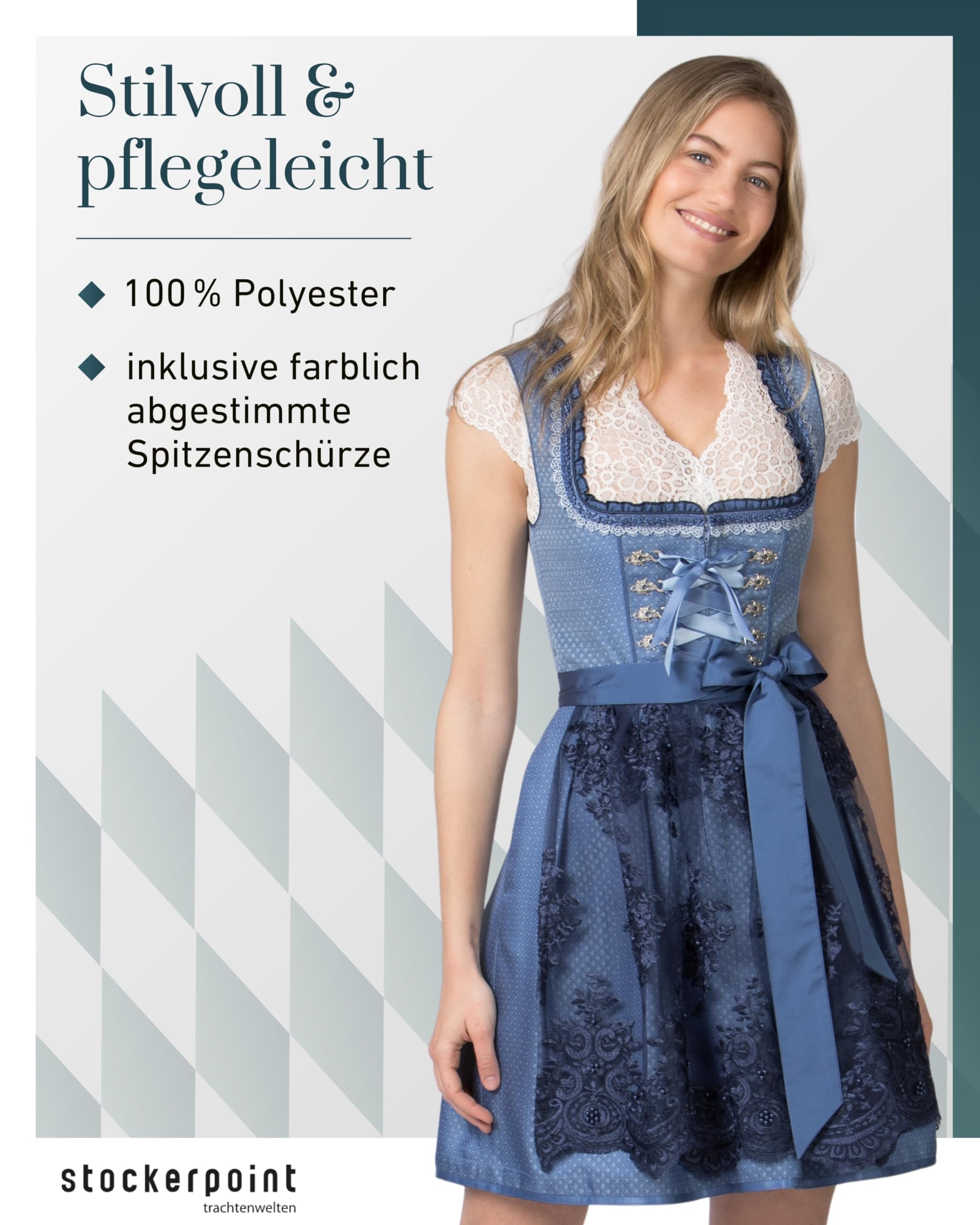 stockerpoint-dirndl-beliva-blau-jacquard-spitzensch-rze image 3
