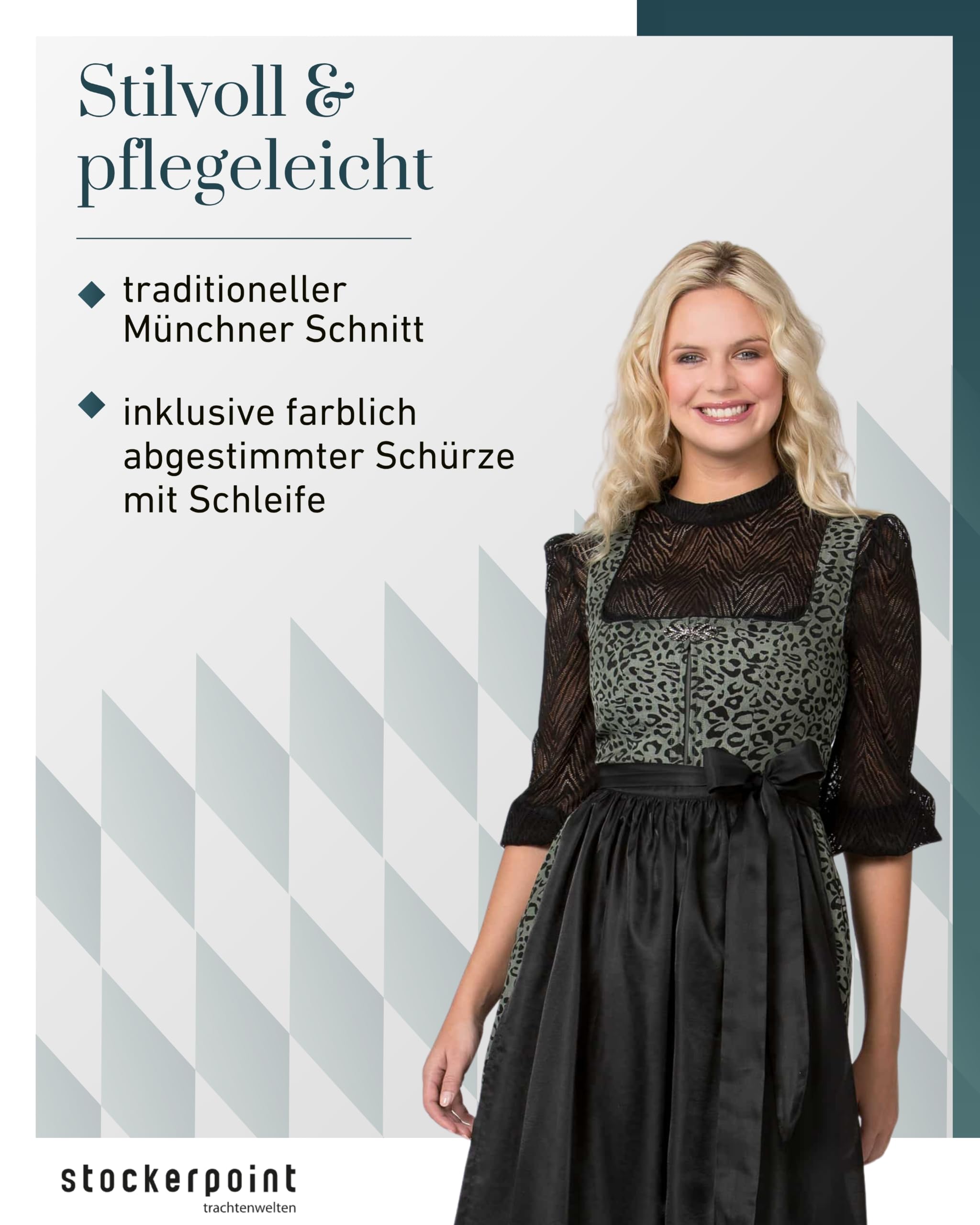 stockerpoint-dirndl-ravinna-leo-muster-dirndl-mit-zierverschluss image 2