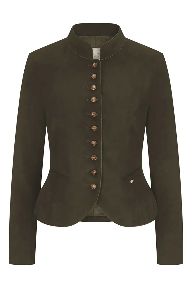 alpenherz-janker-christl-lodengr-n-aus-veganem-leder-damen-trachtenblazer image 1