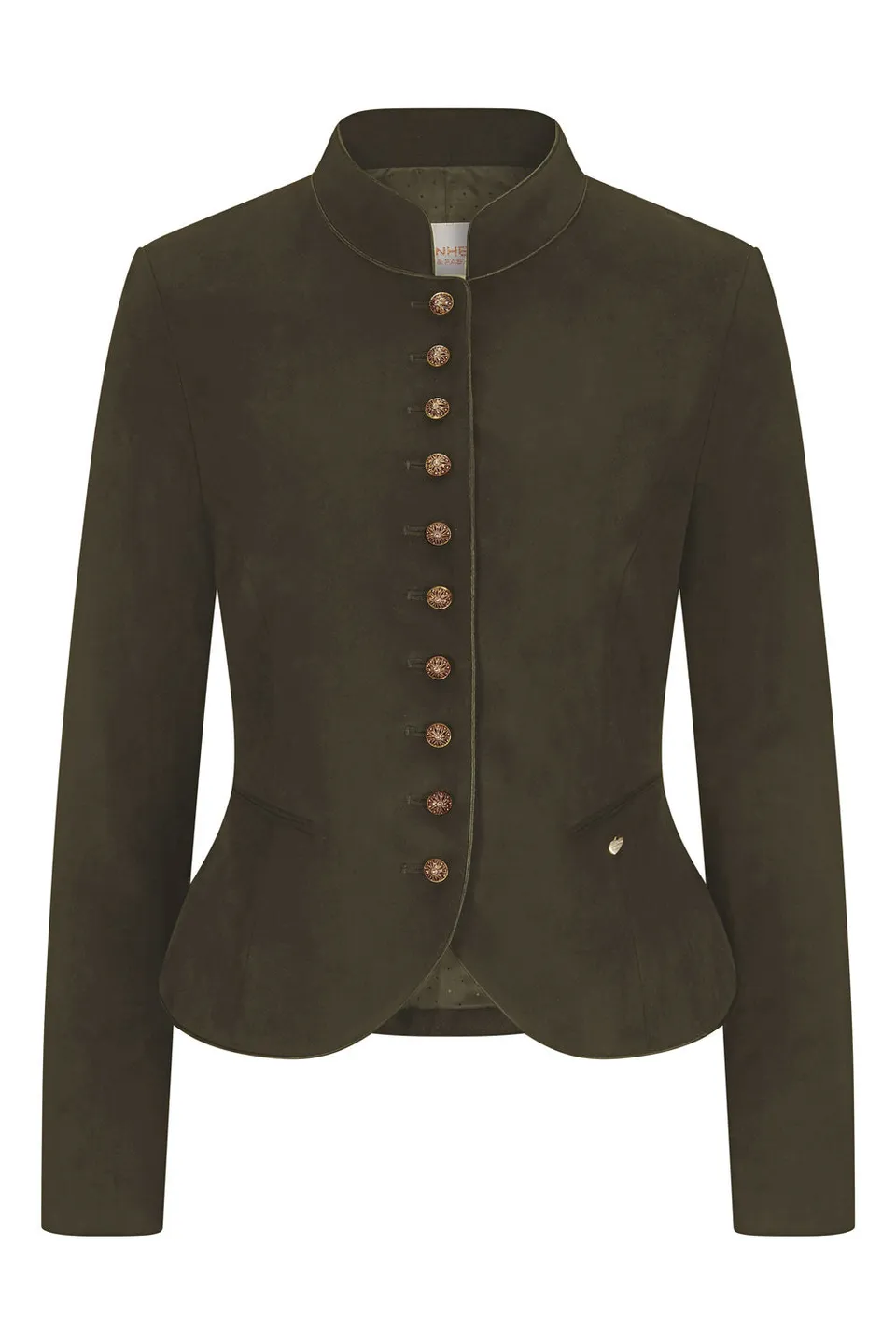 alpenherz-janker-christl-lodengr-n-aus-veganem-leder-damen-trachtenblazer image 1
