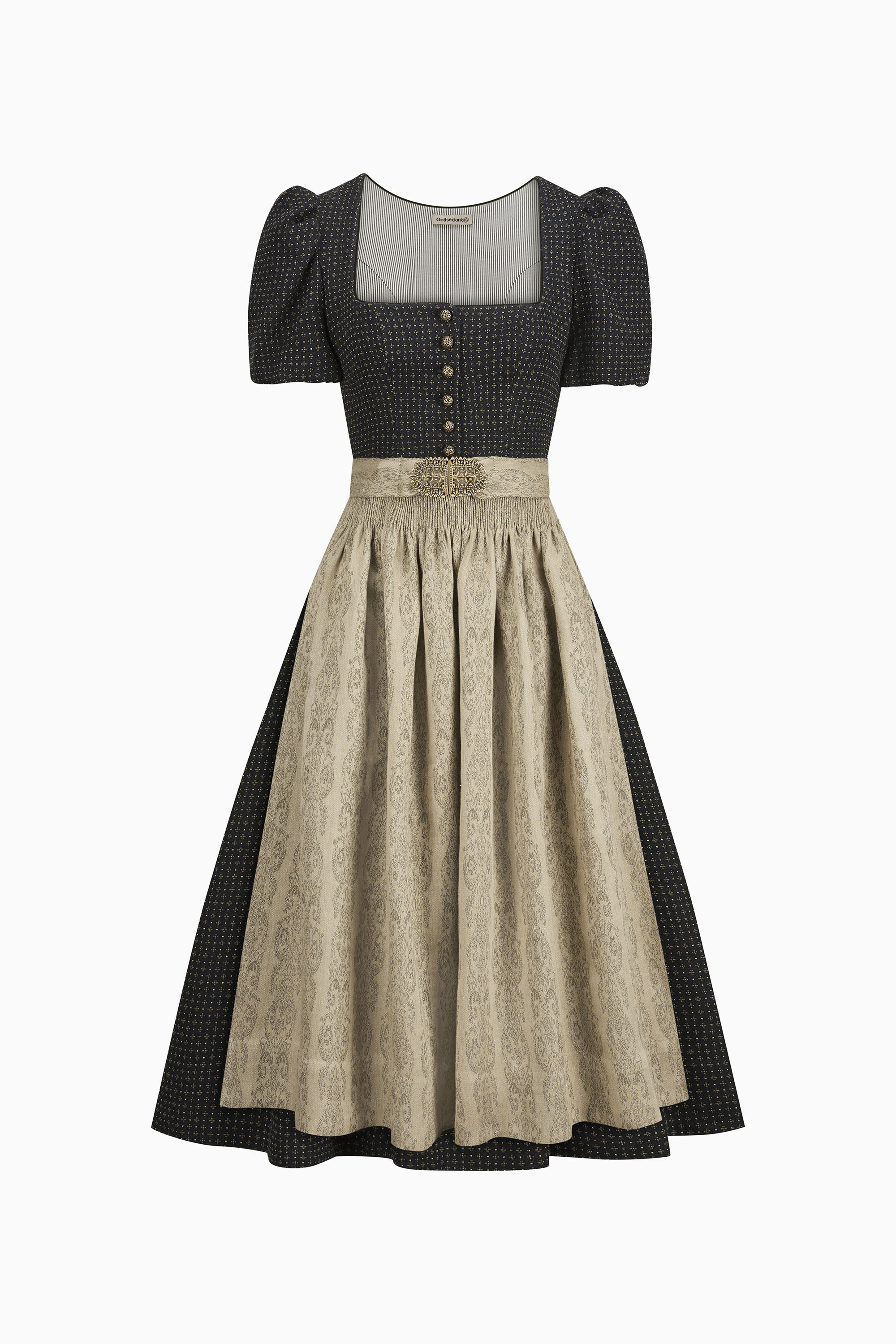 gottseidank-dirndl-laura-dirndl-mit-geradem-ausschnitt-und-kurzem-puffarm-2 image 5