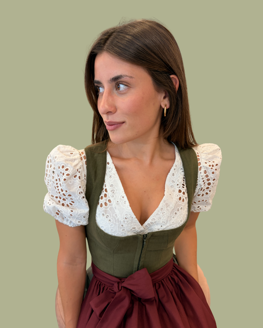 alpenherz-dirndlbluse-lou-lochstick-mini-puff-wei-damen image 1
