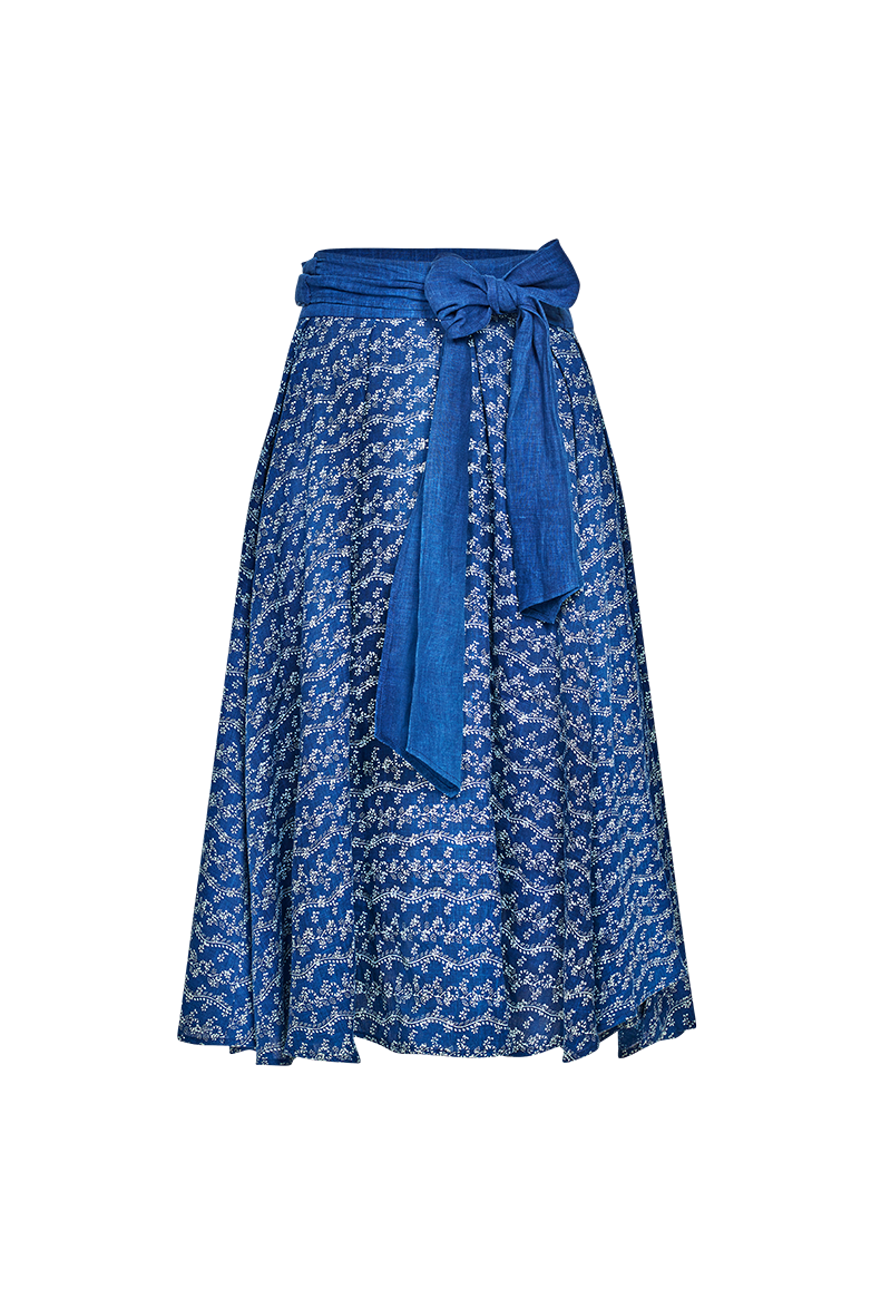 g-ssl-wickelrock-blaudruck-leinen-blau-damen image 1