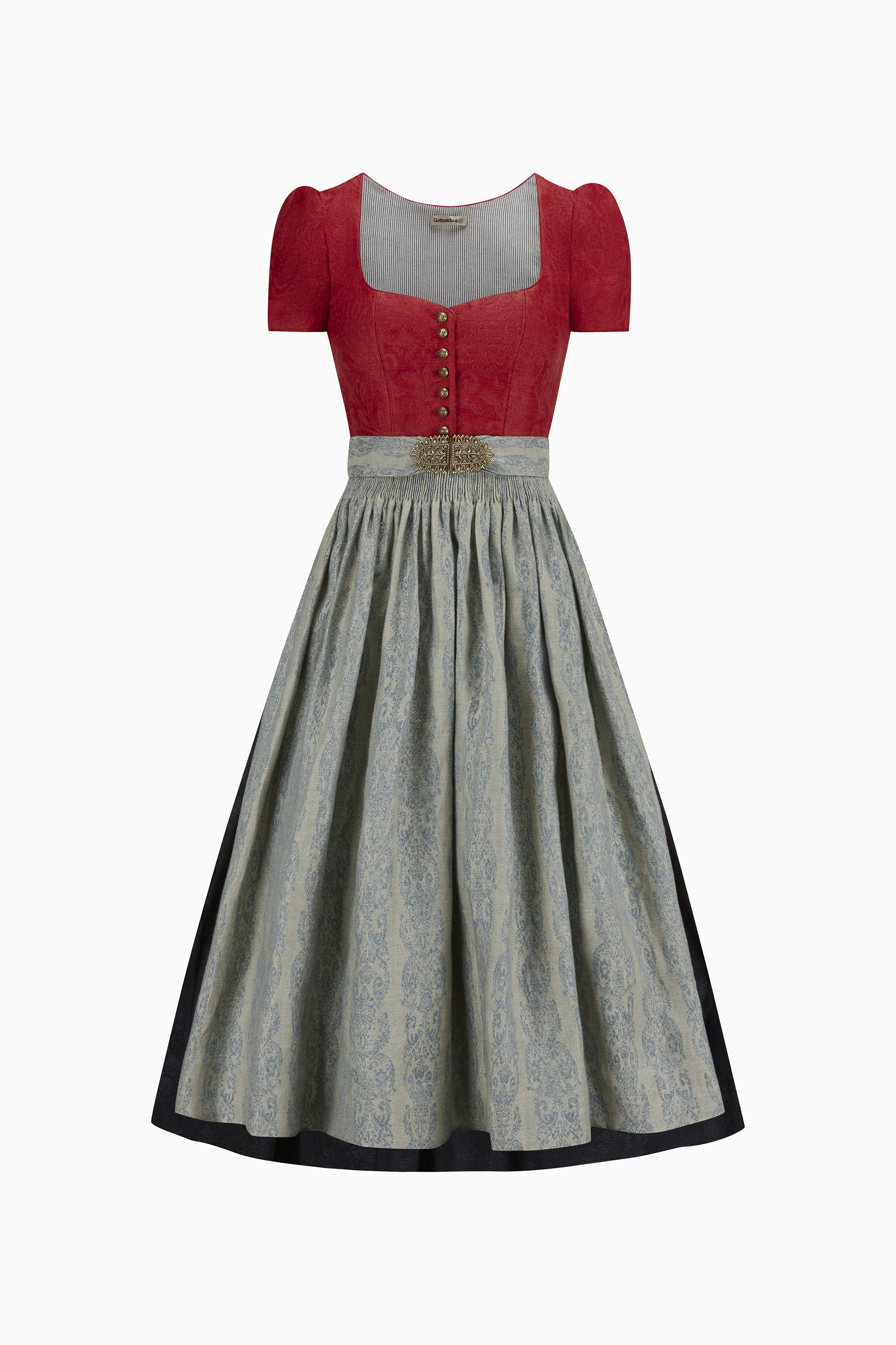 gottseidank-dirndl-evi-midi-dirndl-mit-herzausschnitt-und-kurzem-puffarm image 5