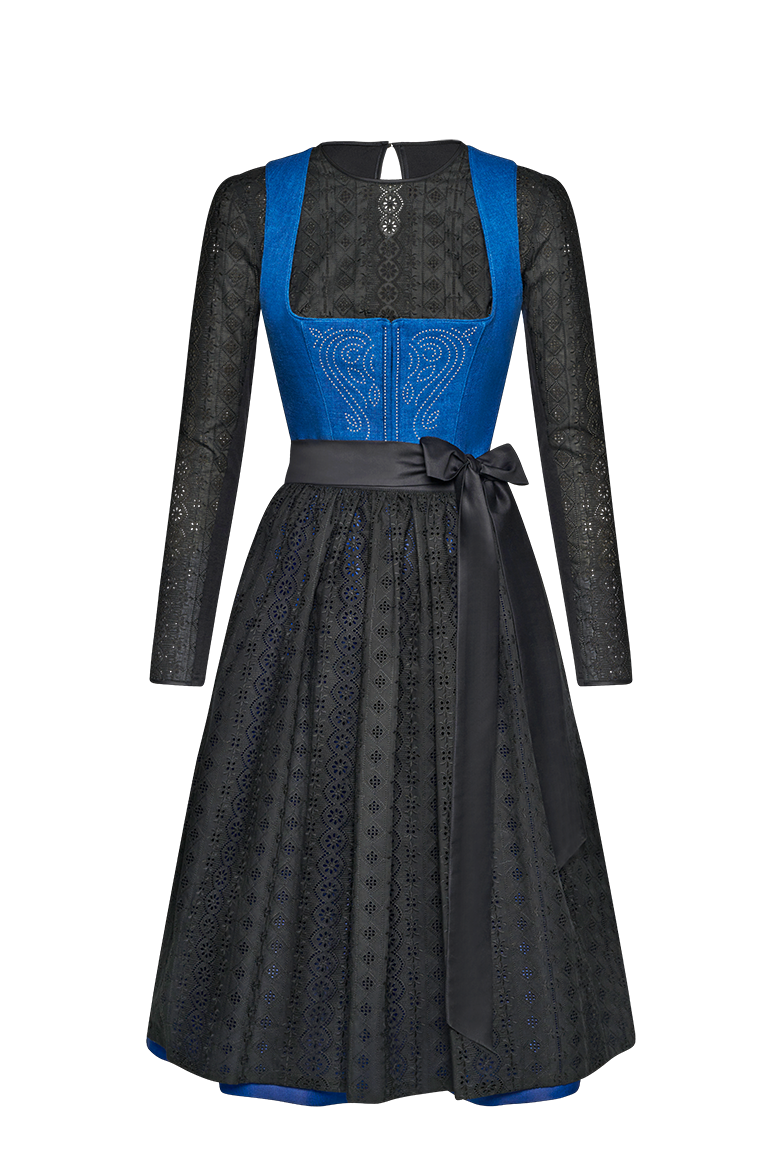 g-ssl-blaudruck-dirndl-mit-nieten-blau-70-leinen-seide image 4