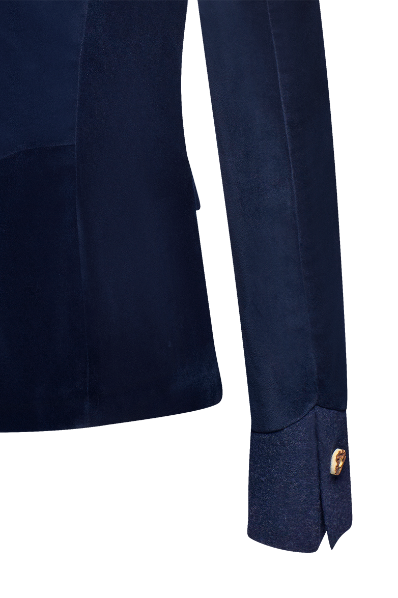 g-ssl-samtjacke-mit-revers-doppelreiher-baumwollsamt-hirschhorn-damen-blau image 6