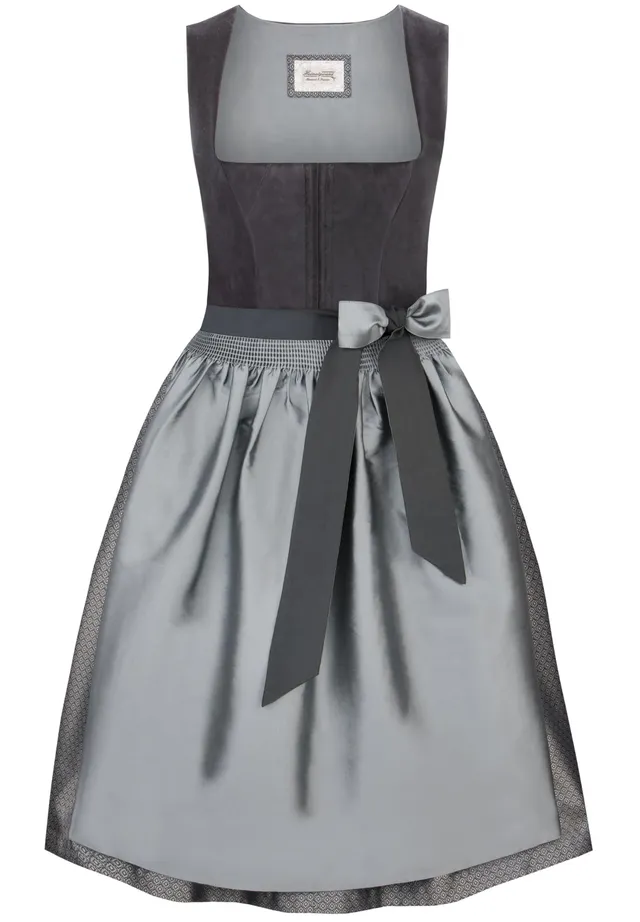 stockerpoint-gloria-midi-dirndl-graphit-samt image 1