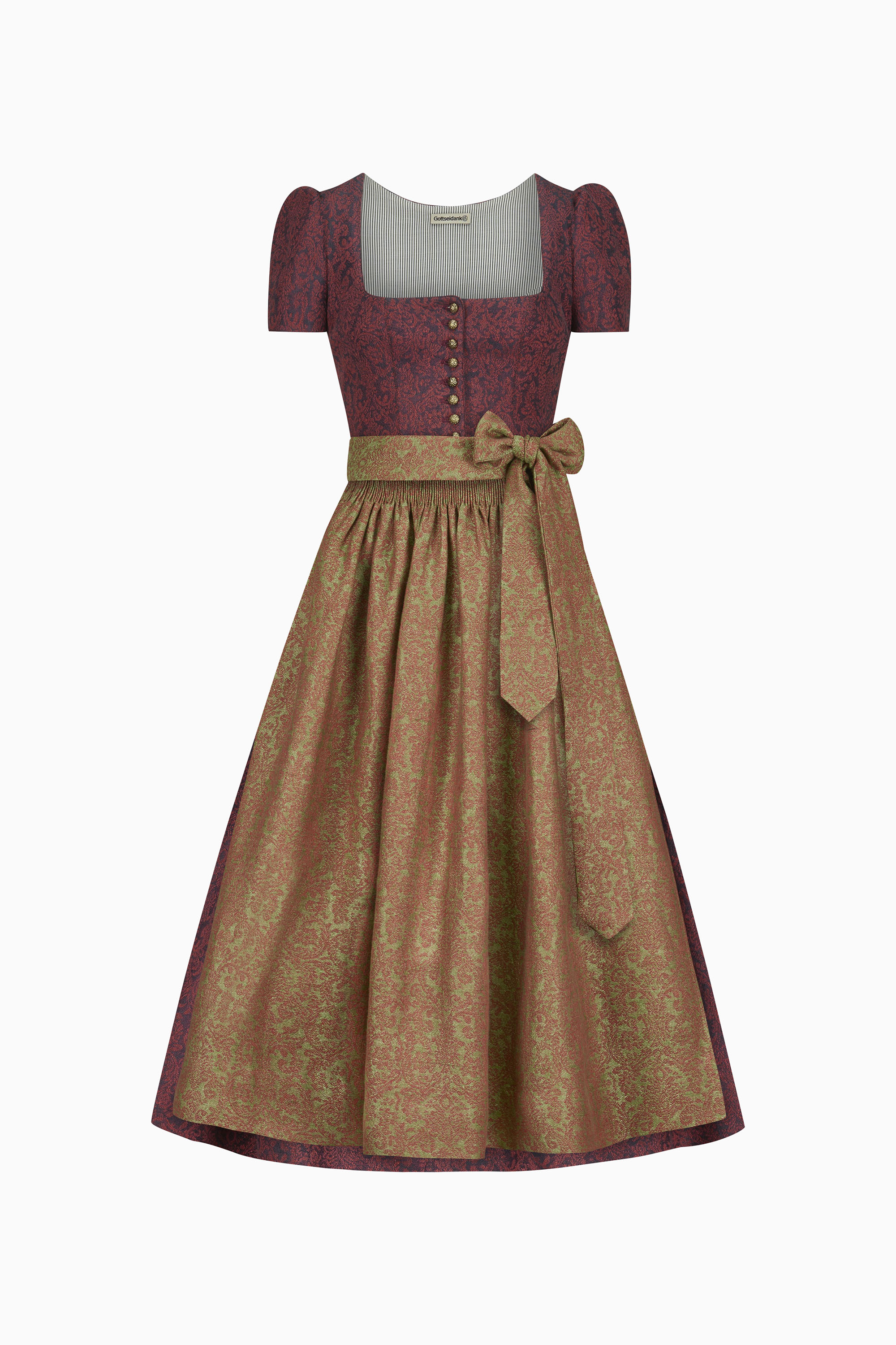 gottseidank-dirndl-tessa-dirndl-mit-geradem-ausschnitt-und-kurzem-puffarm image 1