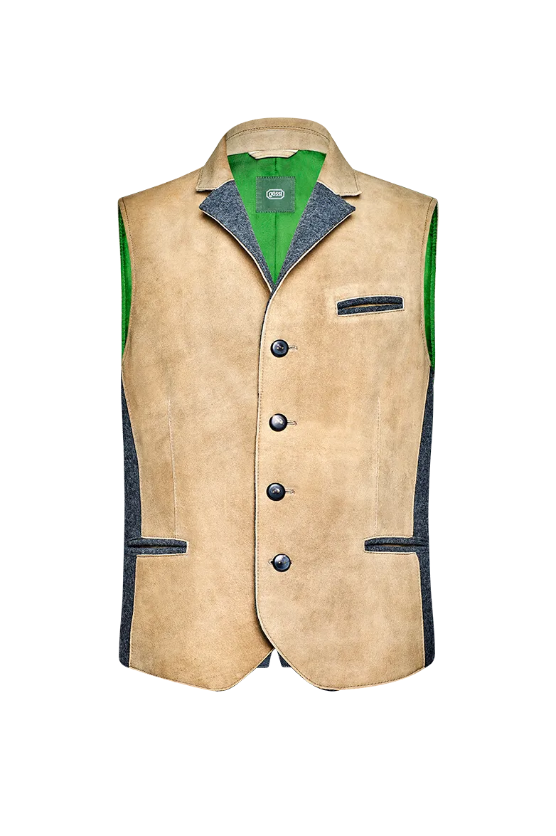 g-ssl-wintergilet-herren-hirschleder-gilet-braun-mit-seidenfutter image 1