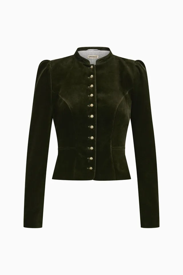 gottseidank-damenmiederjacke-belinda-aus-samt-mit-puffarm image 1