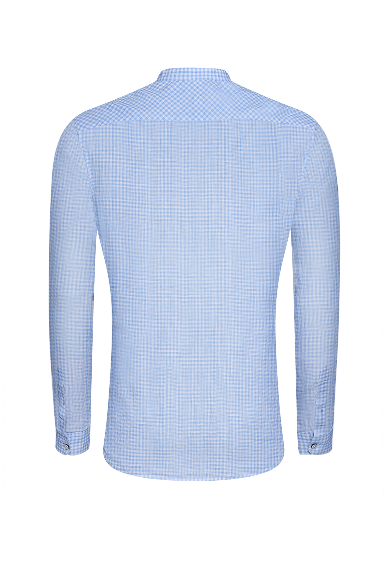 g-ssl-pfoad-fein-kariert-herren-trachtenhemd-normandie-leinen-blau image 2