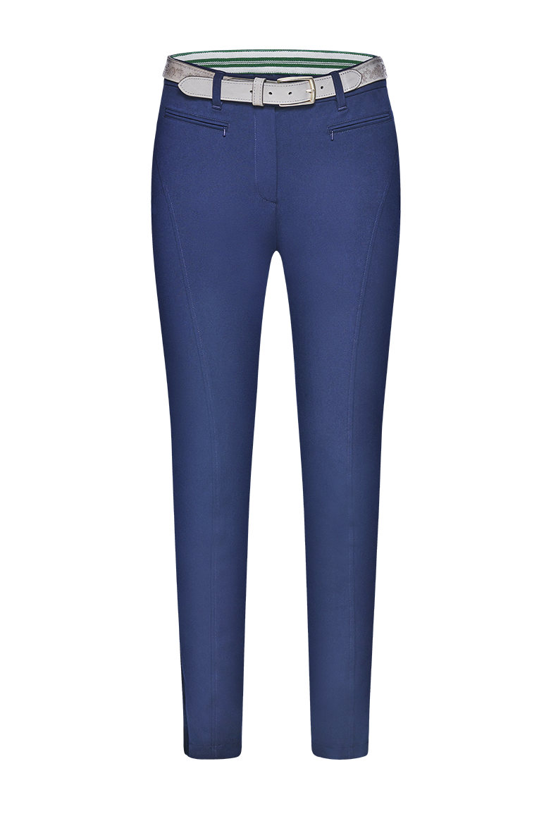 g-ssl-stiefelhose-elastische-baumwolle-samtstreifen-blau image 1