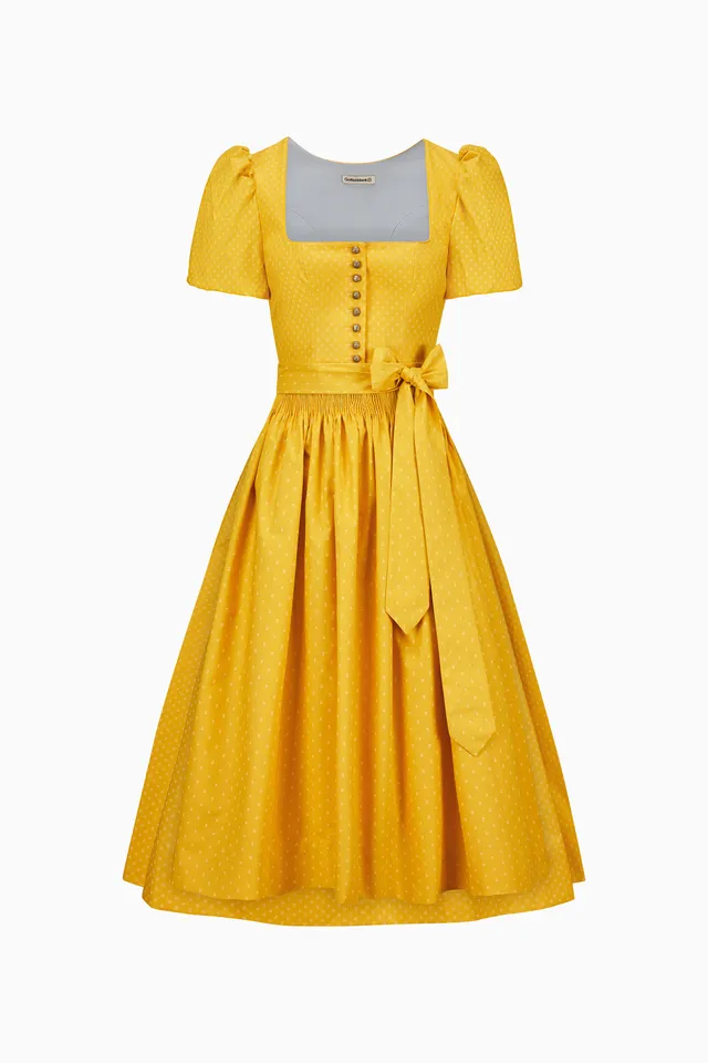 gottseidank-dirndl-laura-gerader-ausschnitt-kurzer-puffarm image 1