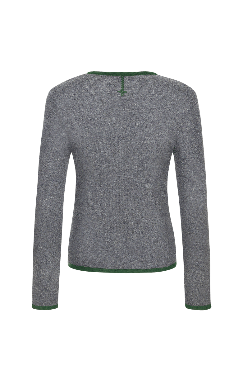 g-ssl-sehnsucht-damen-strickjacke-schurwolle-grau-schwarz image 2