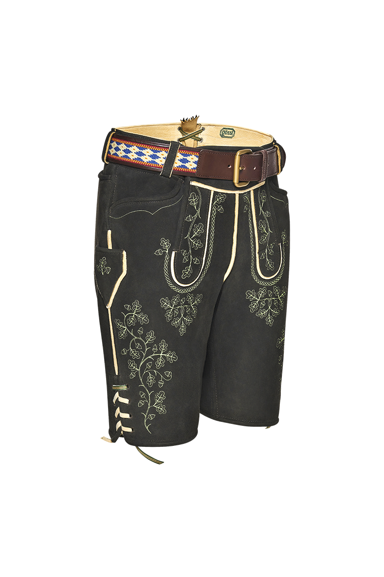g-ssl-bayerische-lederhose-braun-hirschleder-mit-eichenlaub-stickerei image 3