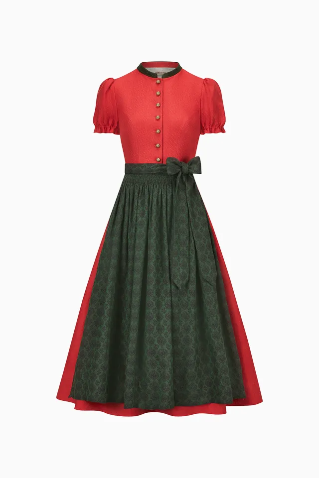 gottseidank-dirndl-livie-hochgeschlossenes-dirndl-mit-kurzem-puffarm image 1