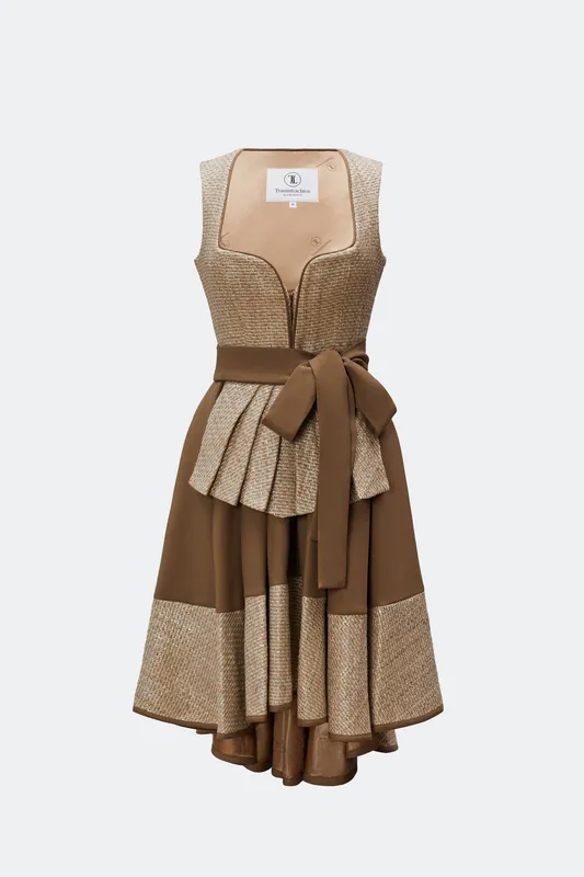 traumtrachten-designerdirndl-almuth-mit-tweedmieder-in-taupe image 1