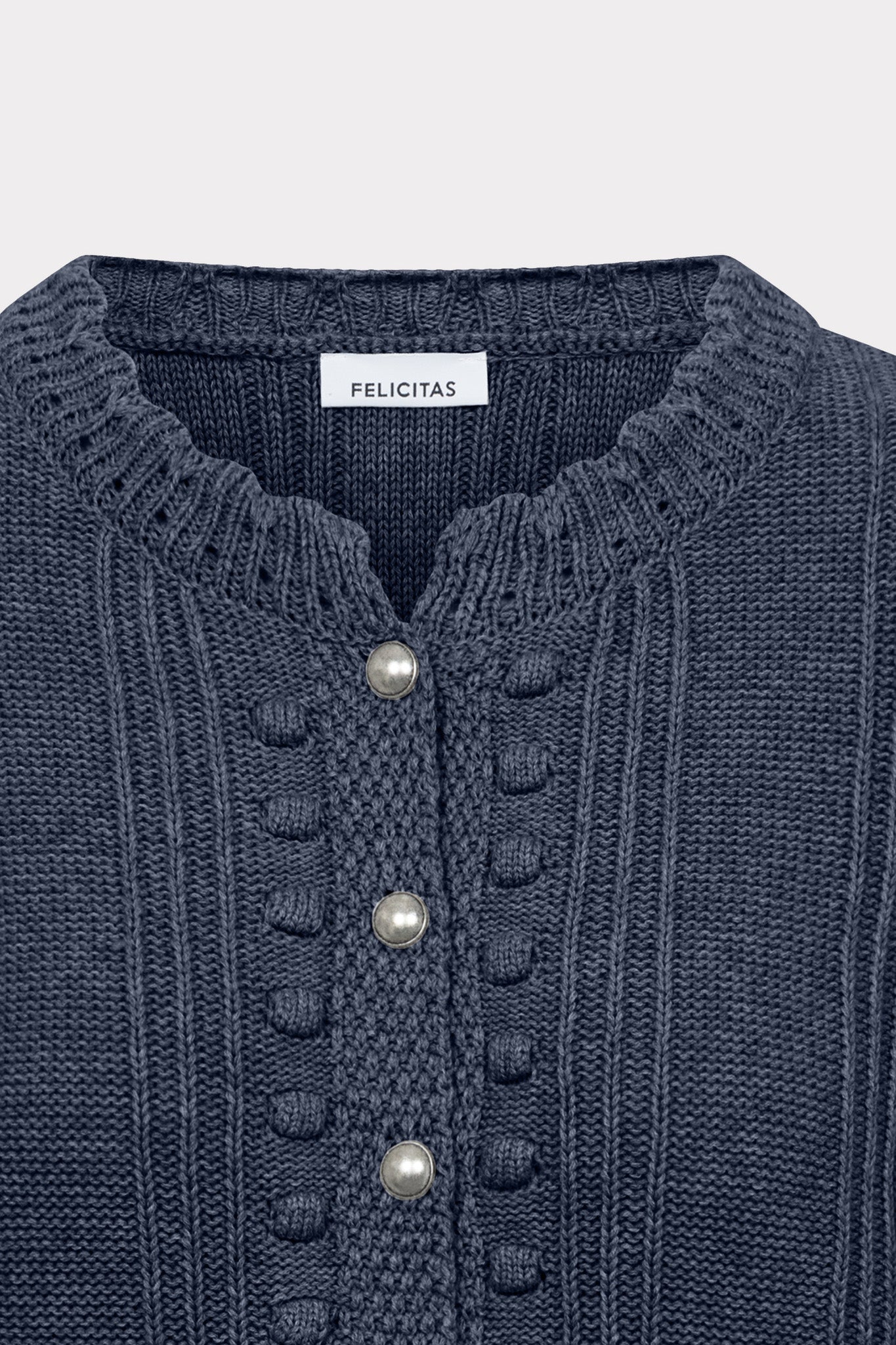 felicitas-strickcardigan-claudine-baumwoll-wolle-silberkn-pfe image 2