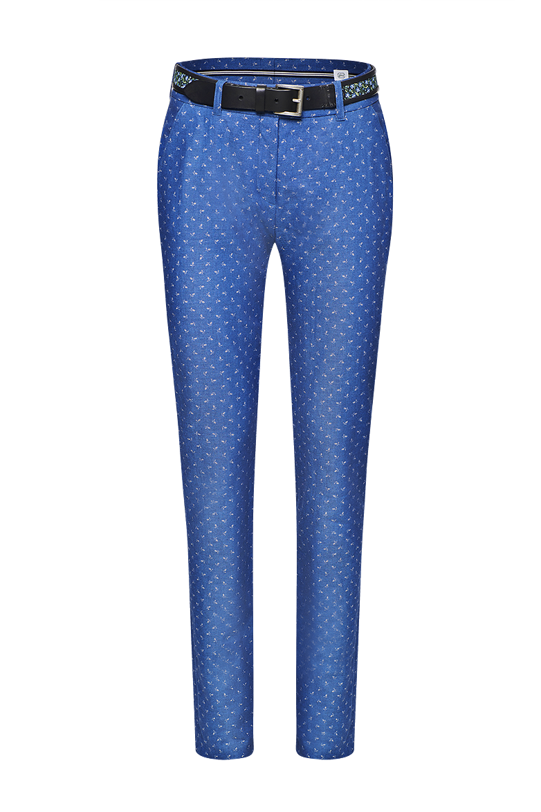 g-ssl-chino-damenhose-blaudruck-streublumen image 1