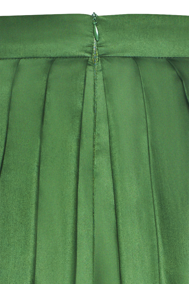 g-ssl-faltenrock-sch-ne-falten-damen-gr-n-baumwollsatin image 4