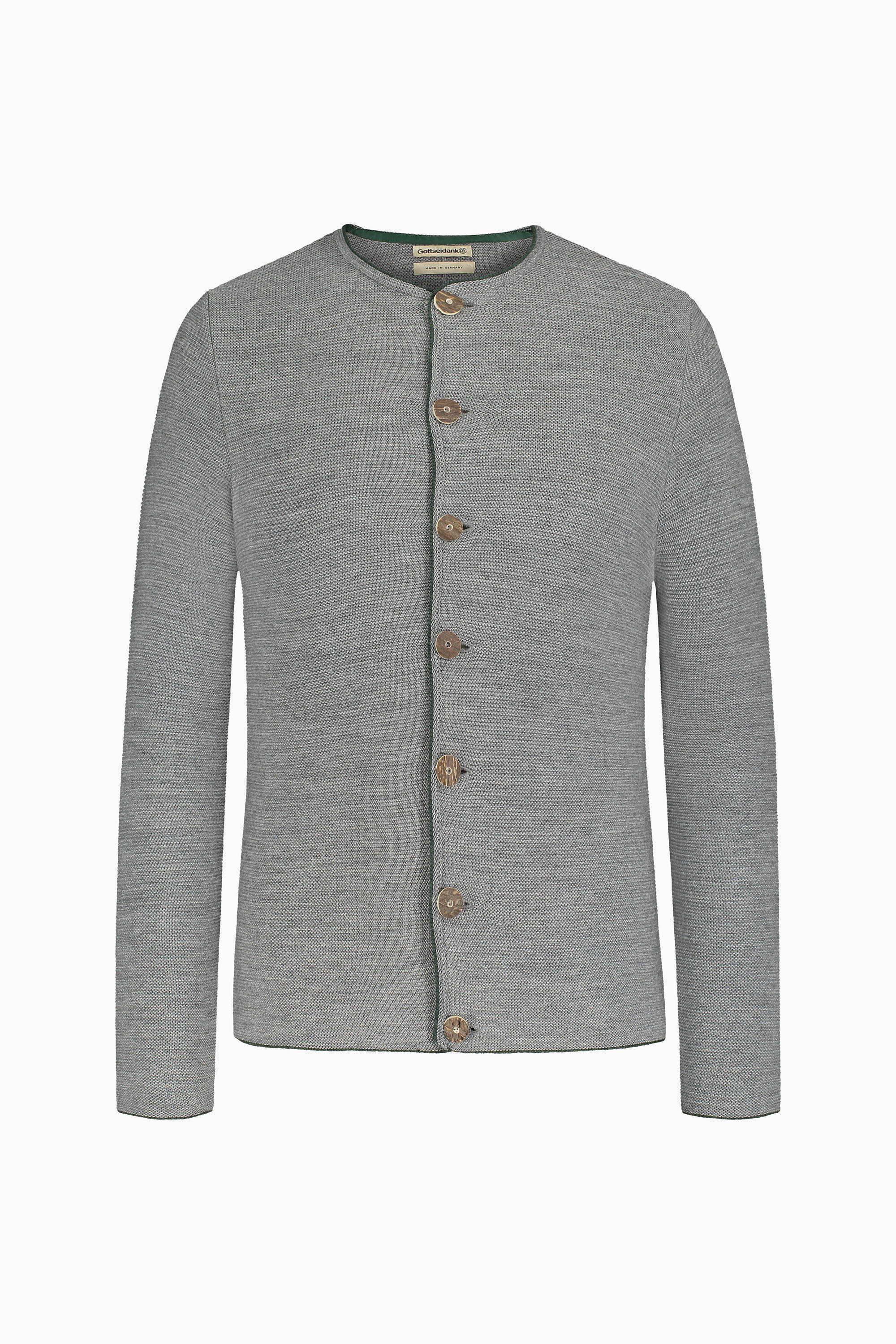gottseidank-herrenstrickjacke-aloisius-wollstrickjacke-mit-hirschhornkn-pfen image 1