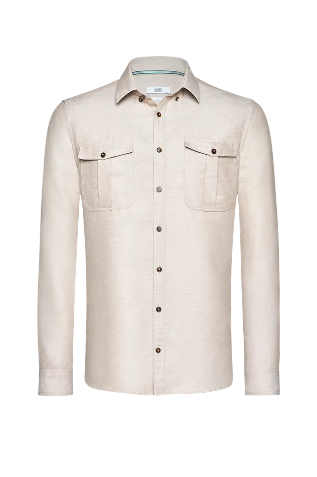 g-ssl-trachtenhemd-herren-baumwolle-hanf-natur-slim image 1
