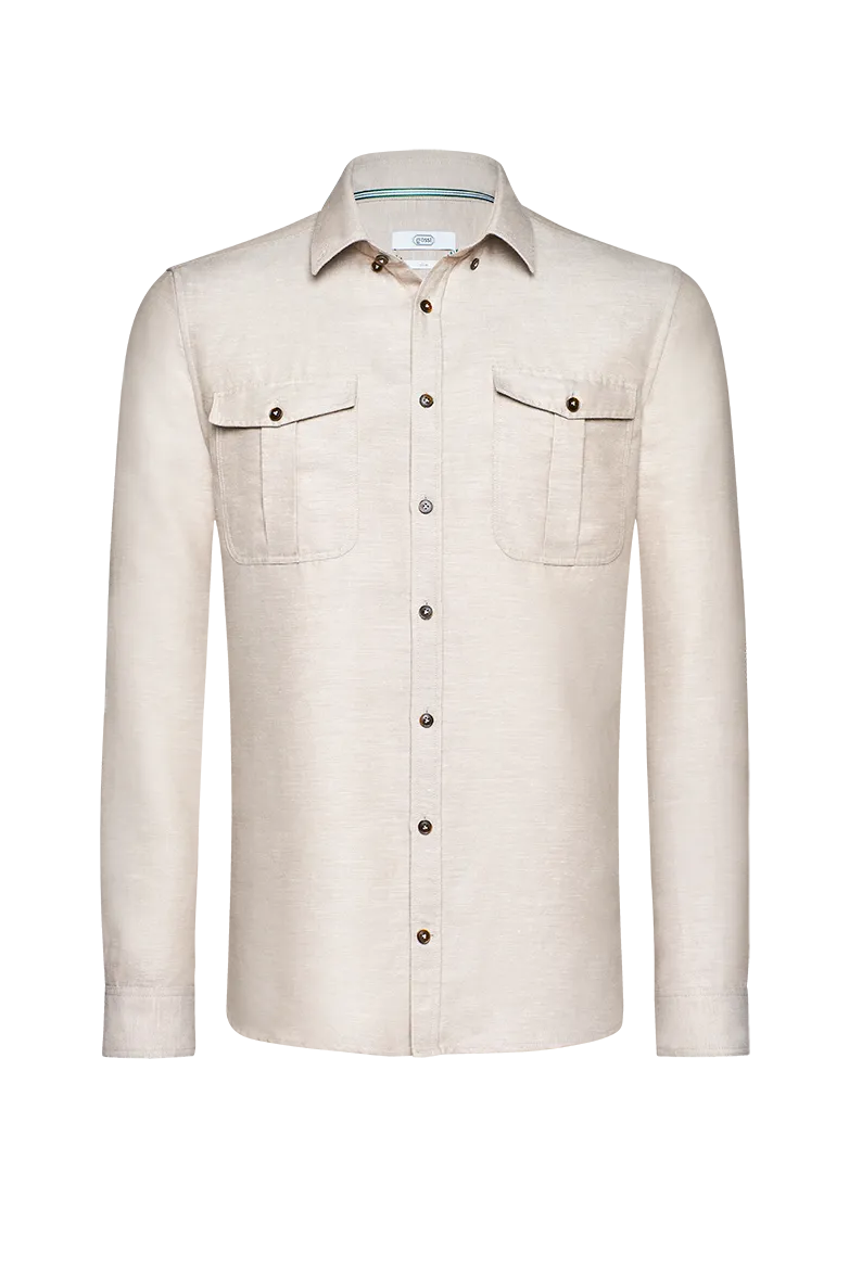 g-ssl-trachtenhemd-herren-baumwolle-hanf-natur-slim image 1