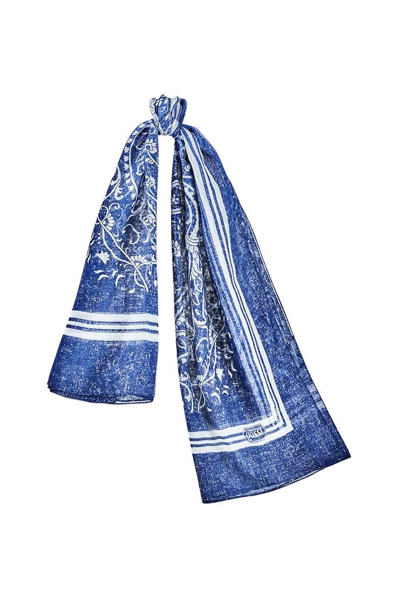 g-ssl-baumwolltuch-halstuch-blau-mit-lampasse image 1