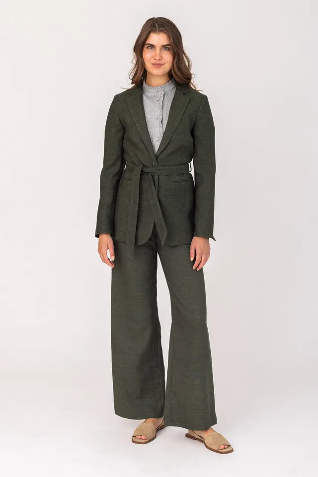 felicitas-hose-hildine-damen-leinenhose-lang-mit-stretch image 1