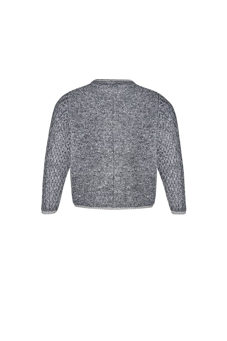 g-ssl-strickjacke-ganz-der-papa-kinder-grau-schwarz image 2