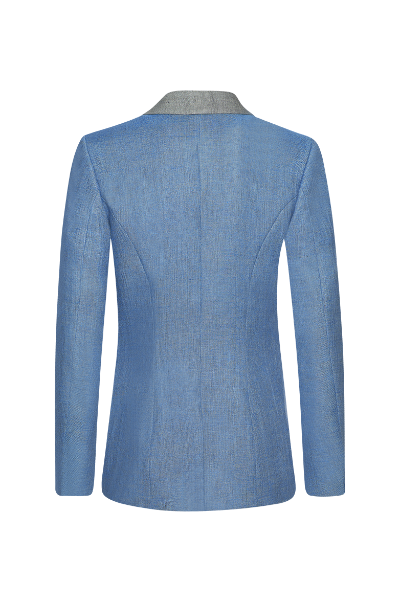 g-ssl-jacke-au-ergew-hnlich-feminin-leinen-blau-seide image 2