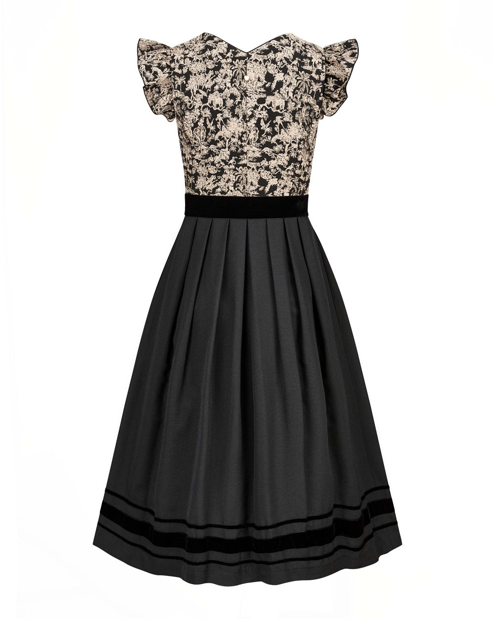alpenherz-dirndl-maren-schwarz-beige-mit-abtrennbaren-fl-gel-rmchen-3-in-1 image 3