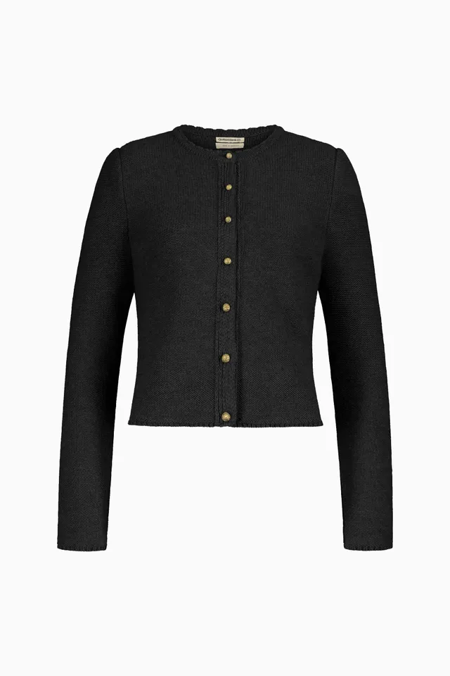 gottseidank-damenstrickjacke-mirl-stehkragen-mit-puffarm-2 image 1