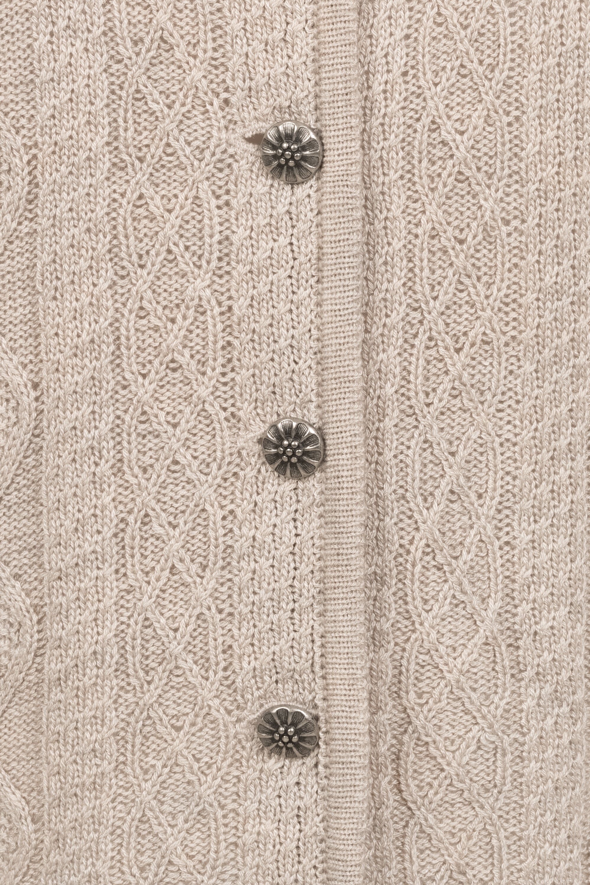 felicitas-clarissa-damen-strickcardigan-baumwolle-rundhals image 3