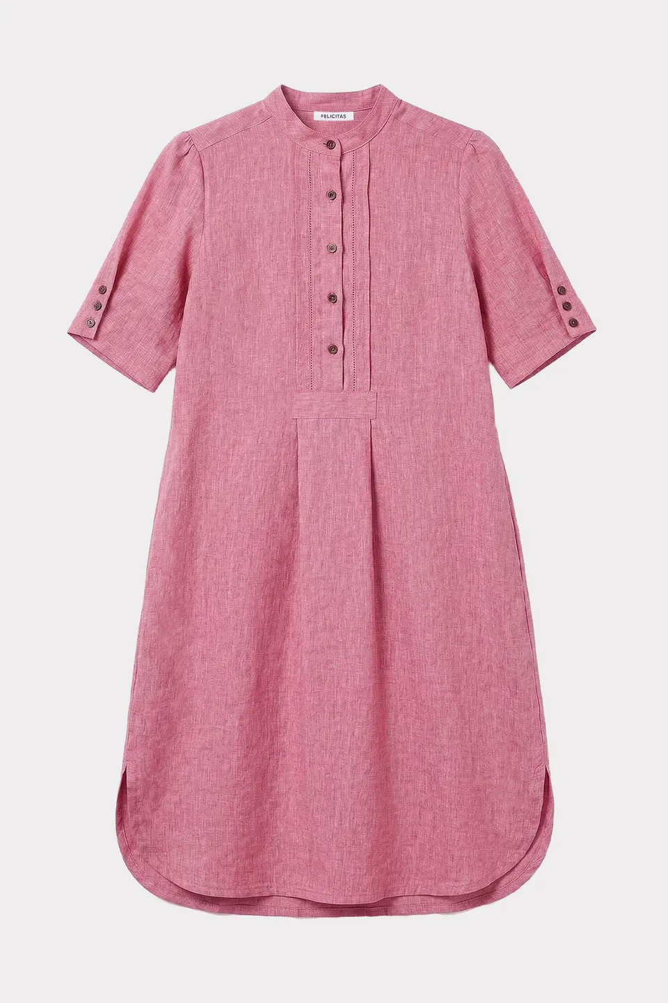 felicitas-damen-kleid-kareen-leinen-baumwolle-mit-taschen image 1